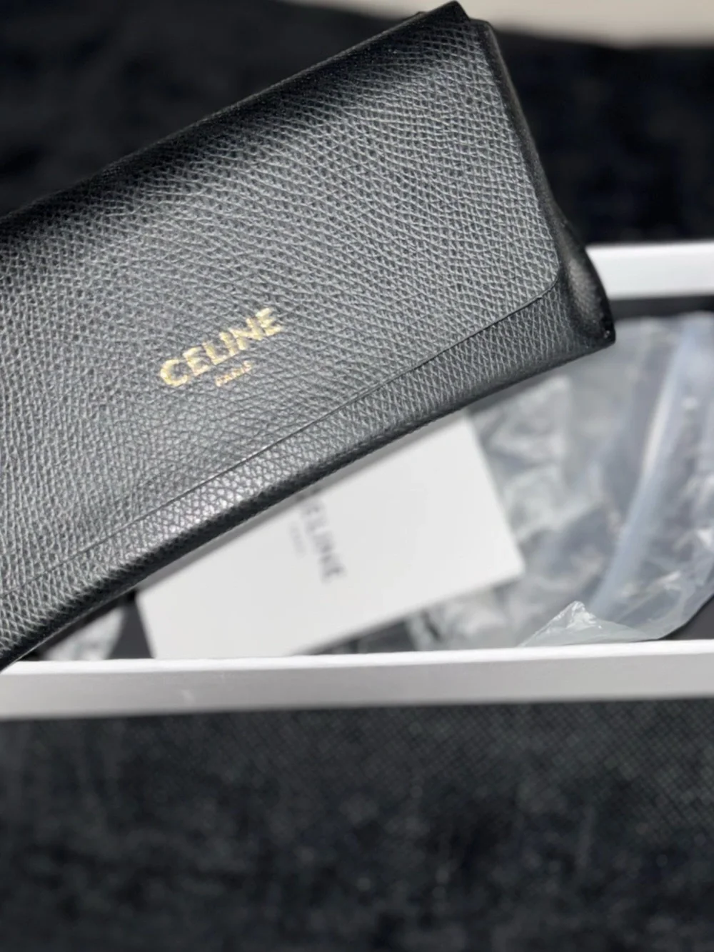 Celine Gold Glitter Cat-Eye Sunglasses